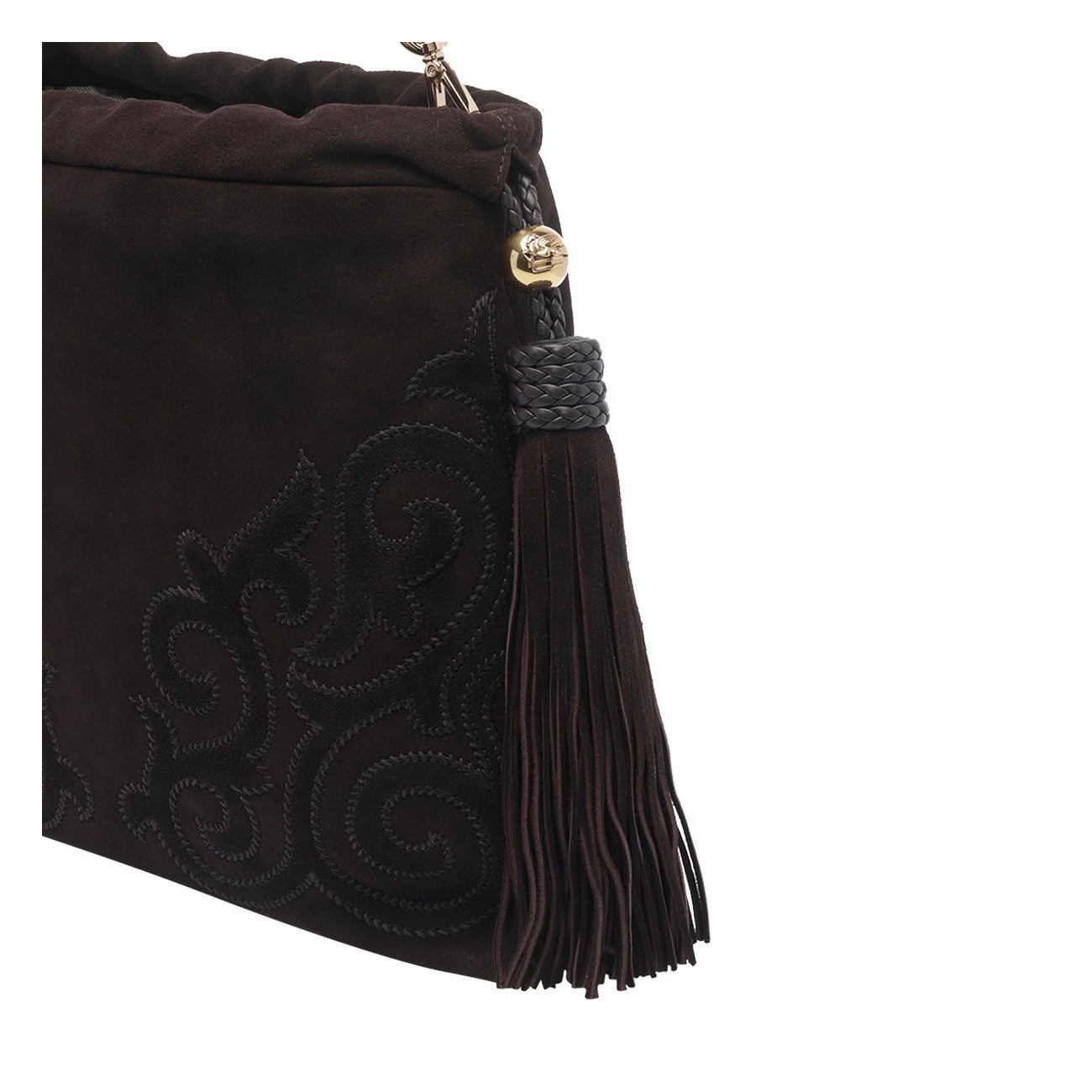 Etro Women Medium Suede Kalispera Bag With Tassels ETRO