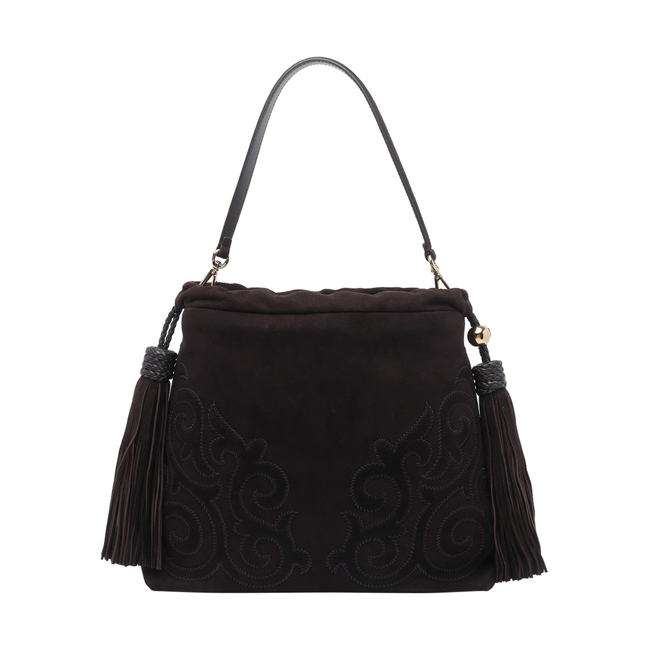 Etro Women Medium Suede Kalispera Bag With Tassels ETRO