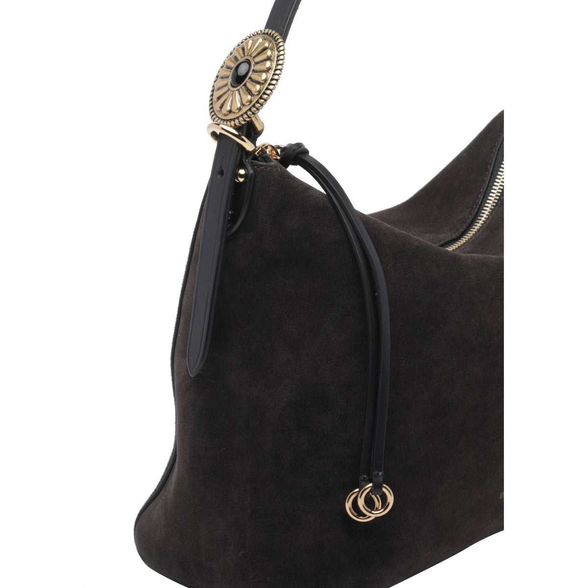 Etro Women Medium Suede Rosette Shoulder Bag ETRO