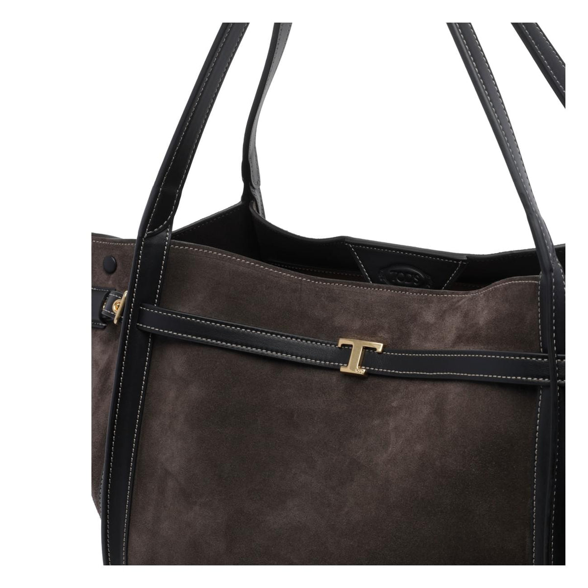Tod's Women Tod's Women Medium Suede T Signature Shopping Bag TOD'S