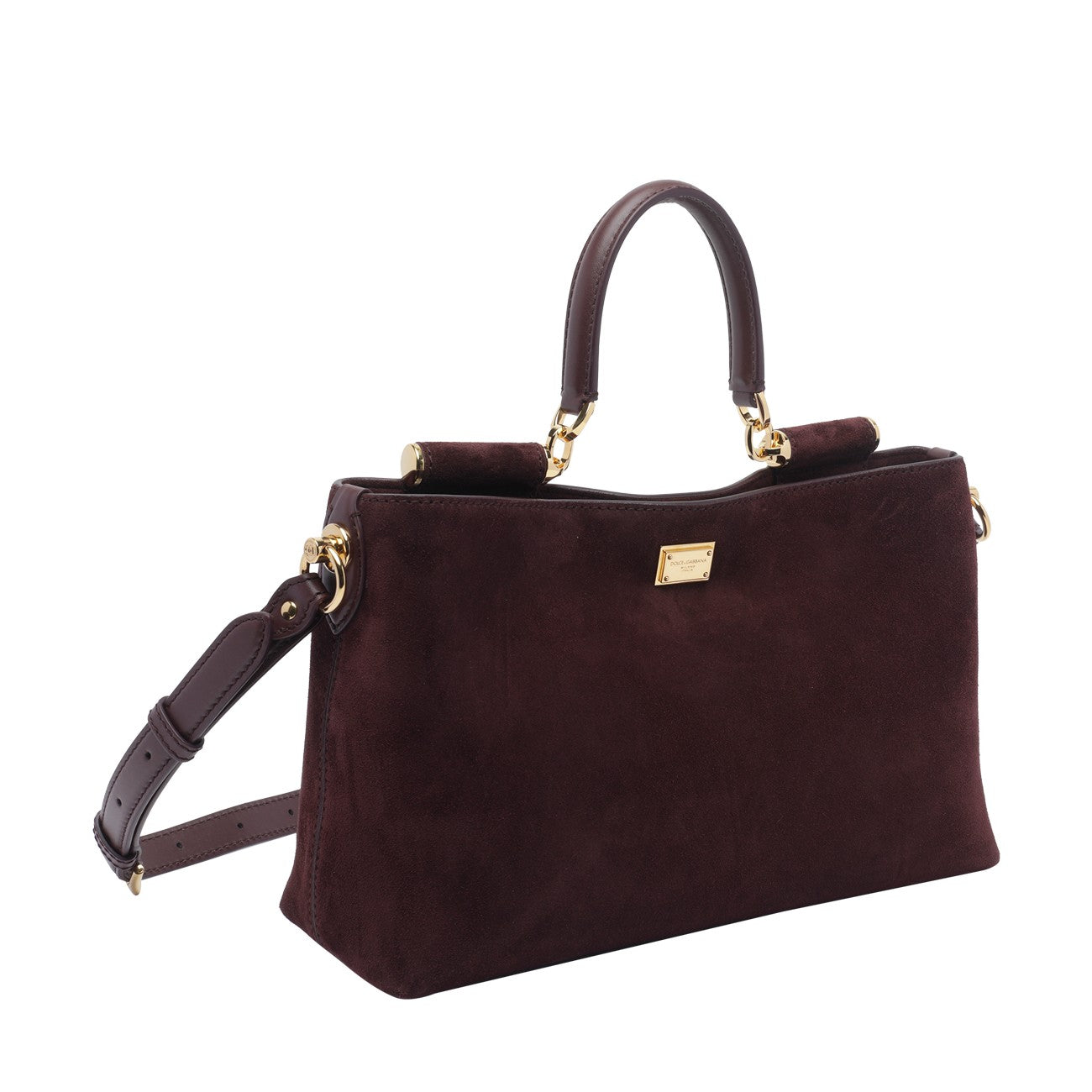Dolce&Gabbana Women Medium Suede Vittoria Handbag DOLCE & GABBANA