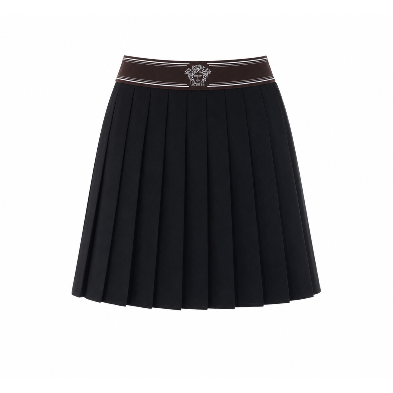 Versace Women Medusa Motif Mini Pleated Skirt VERSACE