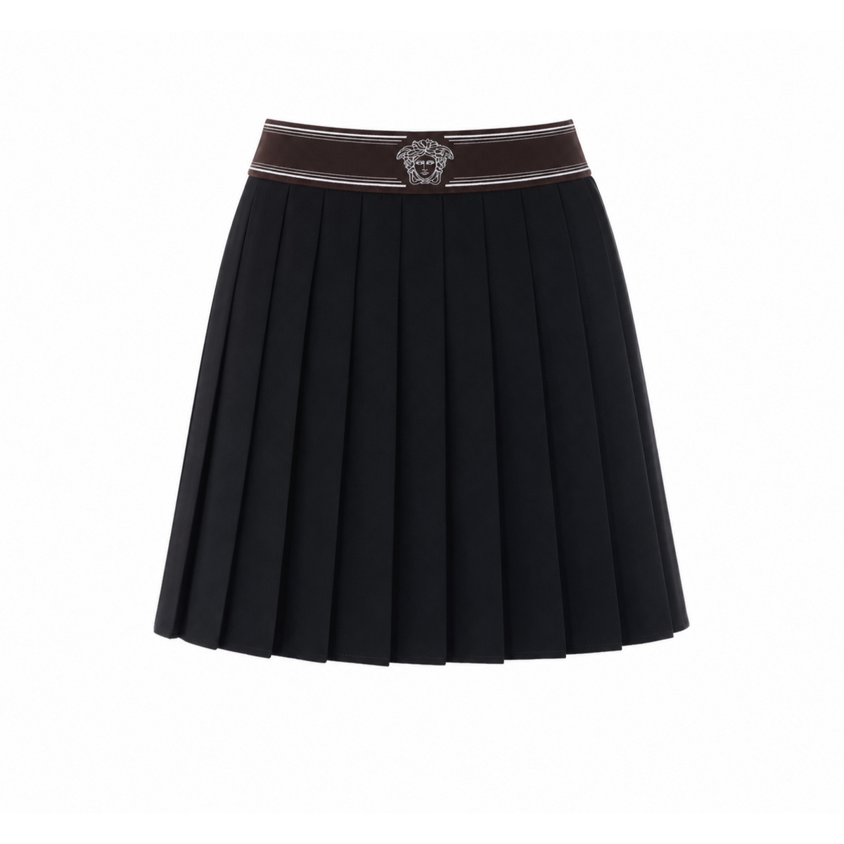 Versace Women Medusa Motif Mini Pleated Skirt VERSACE