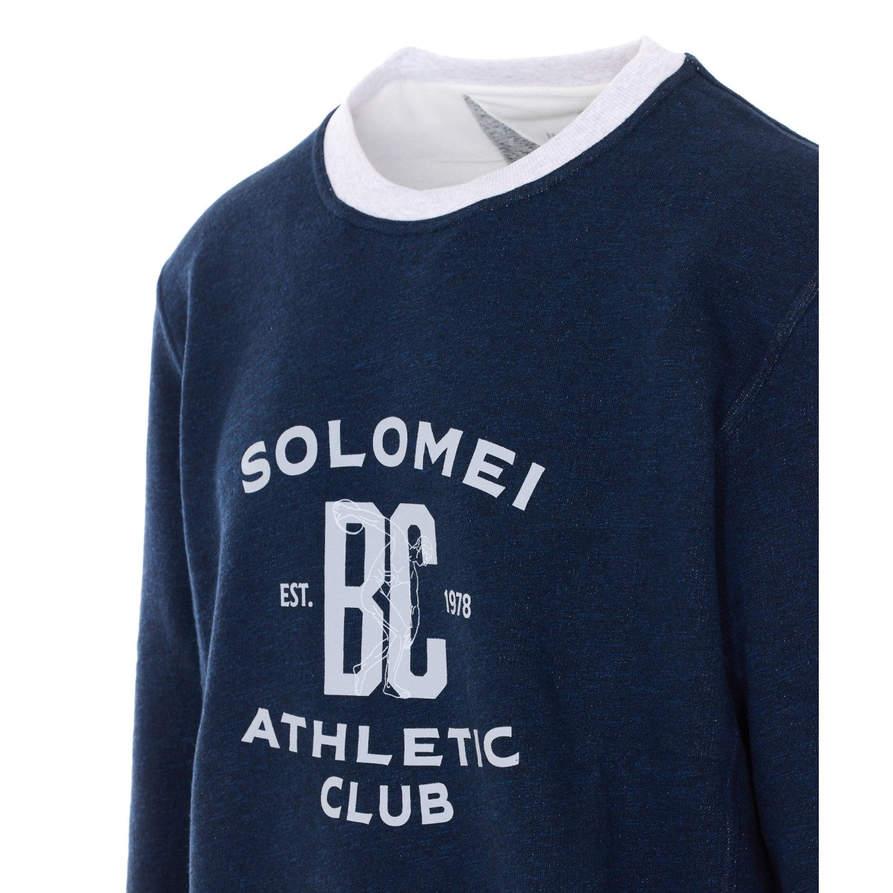 Brunello Cucinelli Men Melange Sweatshirt And Linen Topwear With Print BRUNELLO CUCINELLI