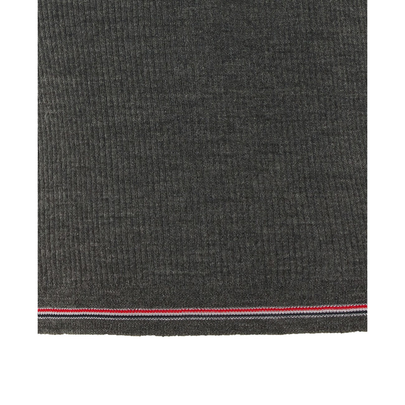 Thom Browne Women Merino Wool Knitted Tank Top With Stripe THOM BROWNE