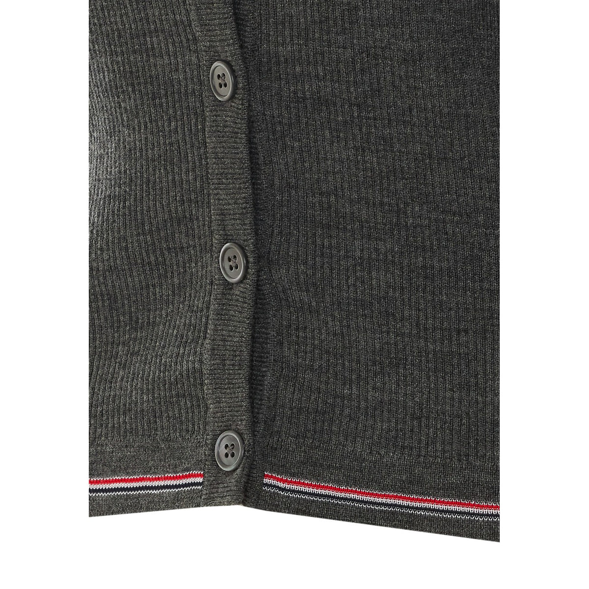 Thom Browne Women Merino Wool Rib Stitch Cardigan THOM BROWNE