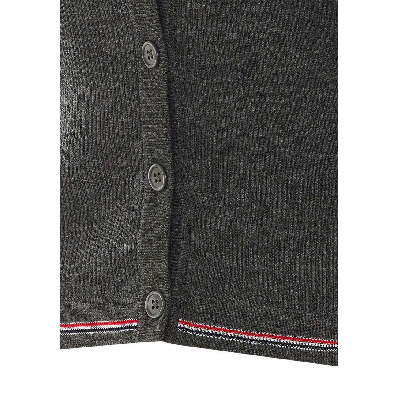 Thom Browne Women Merino Wool Rib Stitch Cardigan THOM BROWNE