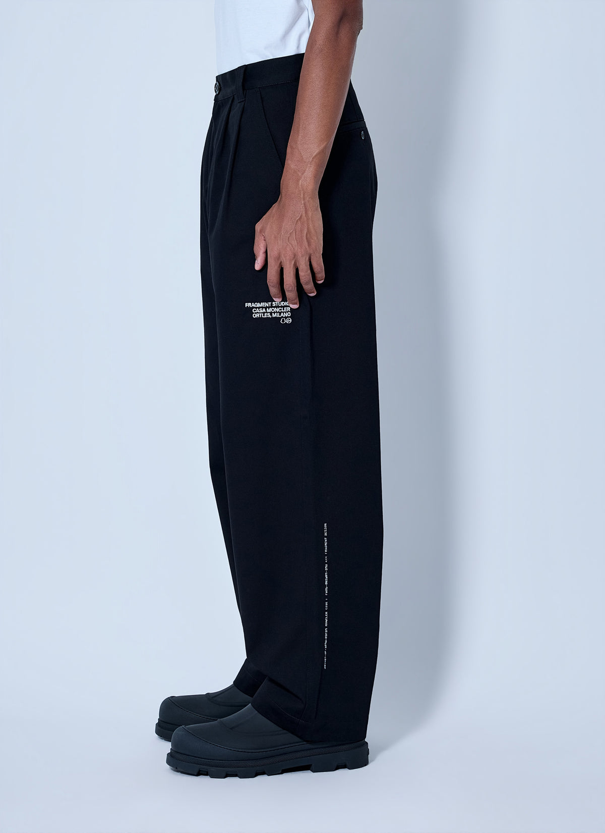 Moncler X Frgmt Hiroshi Fujiwara Men Pleated Wide-Leg Trousers MONCLER