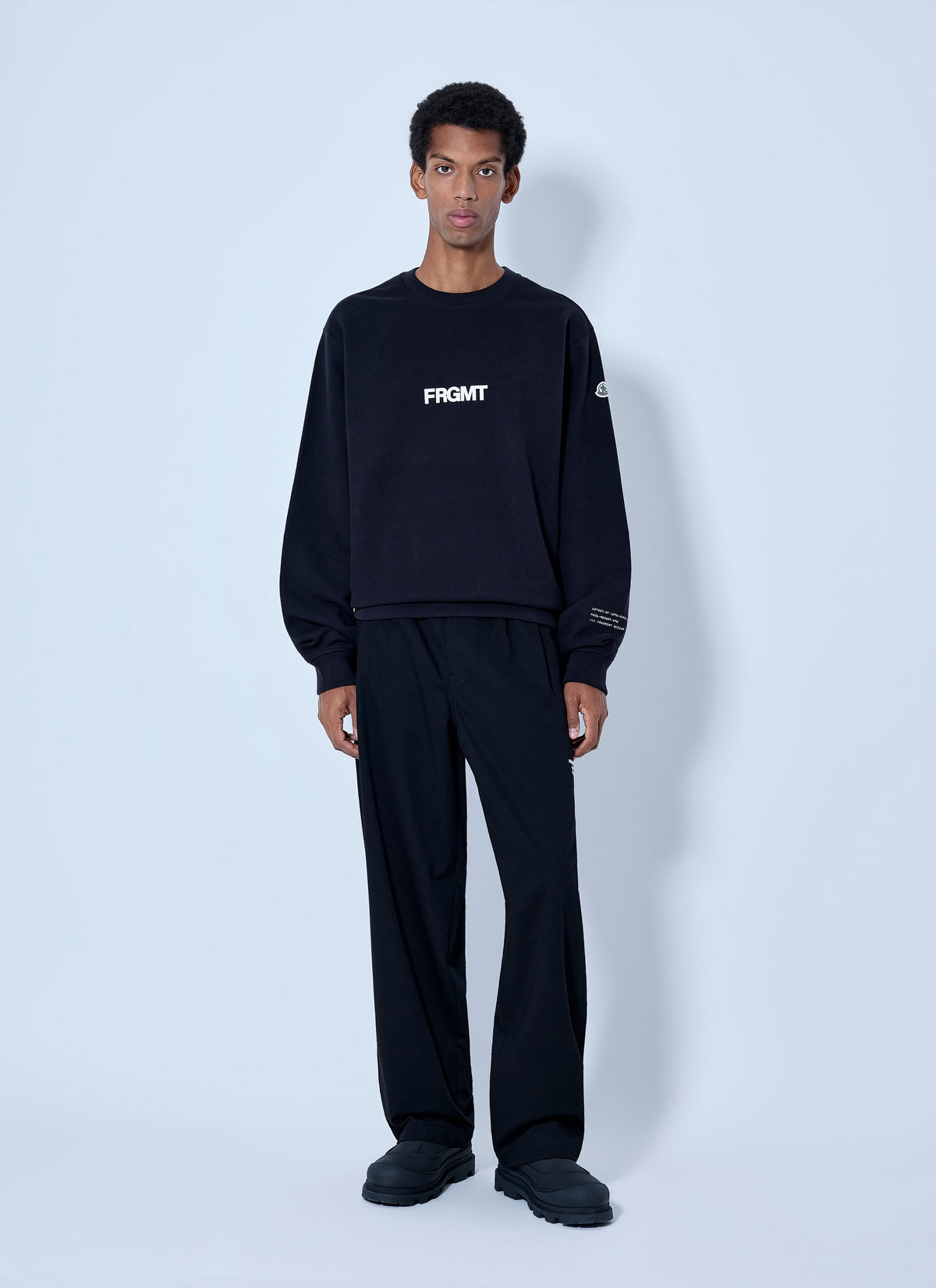 Moncler X Frgmt Hiroshi Fujiwara Men Logo Print Sweatshirt MONCLER