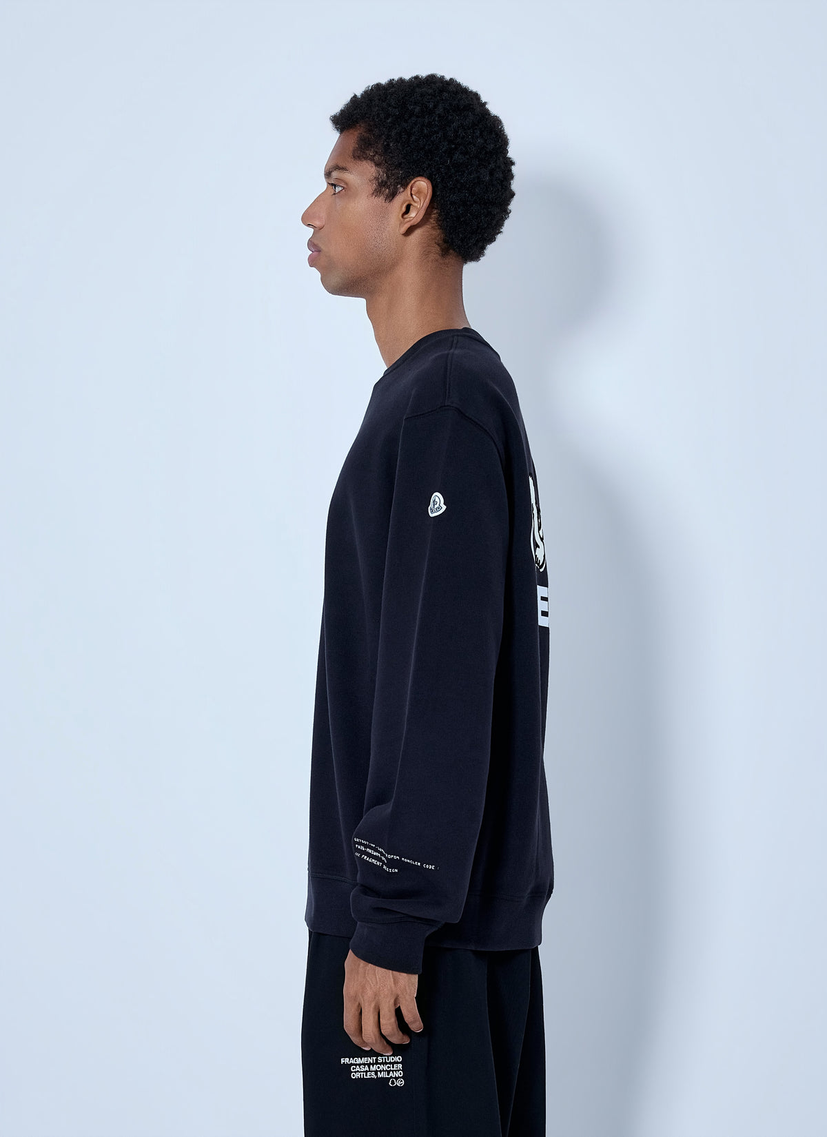 Moncler X Frgmt Hiroshi Fujiwara Men Logo Print Sweatshirt MONCLER