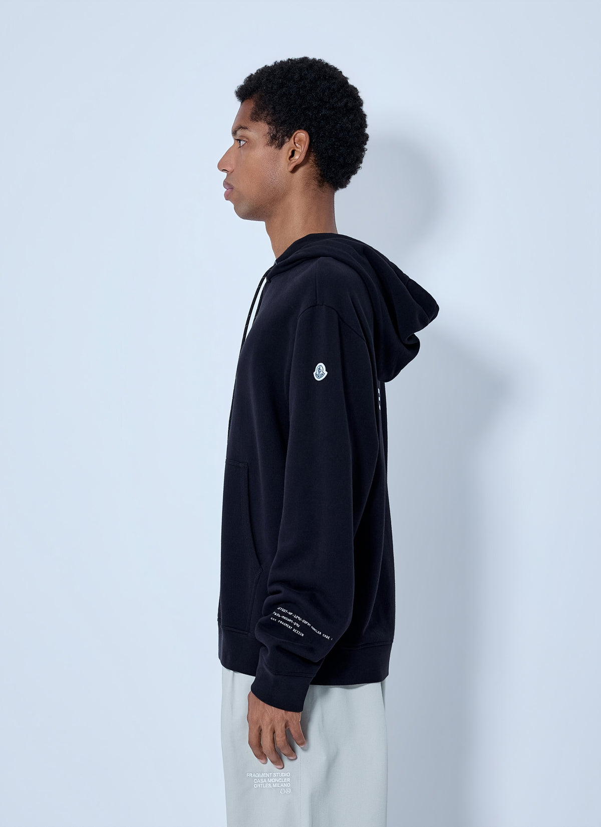Moncler X Frgmt Hiroshi Fujiwara Men Hooded Sweatshirt With Patch Detail MONCLER