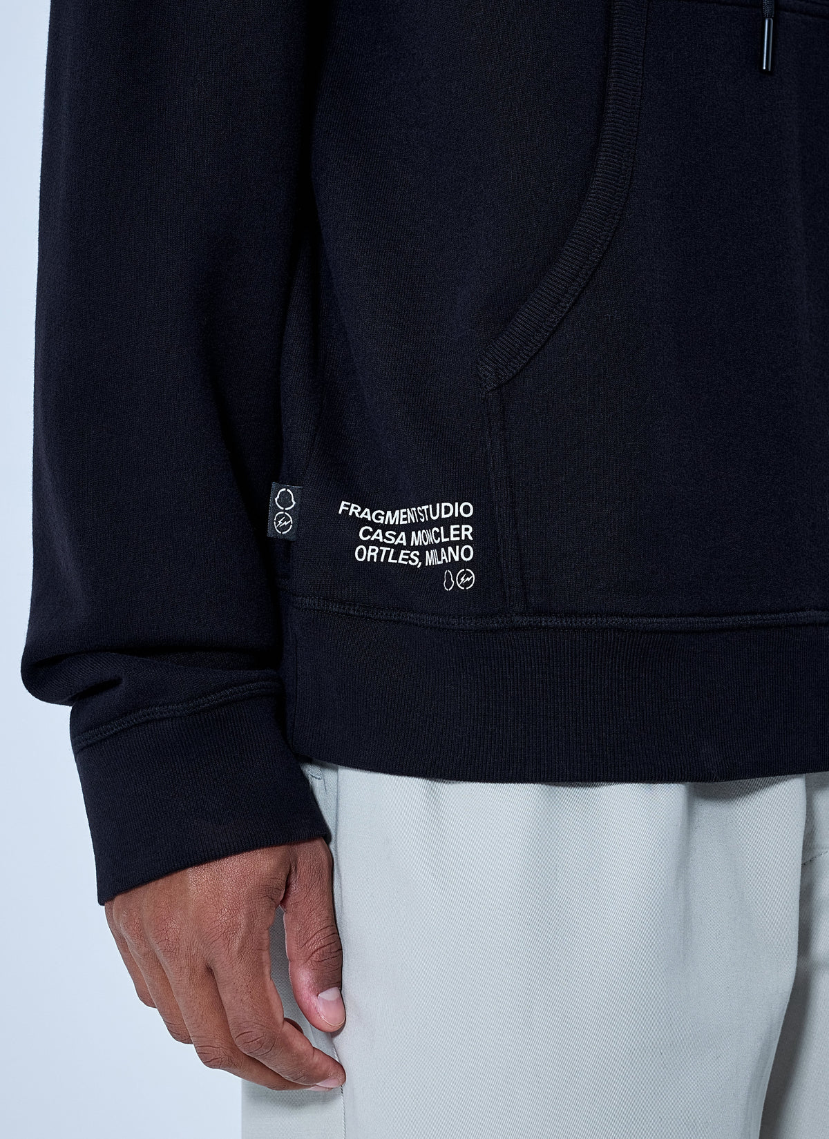 Moncler X Frgmt Hiroshi Fujiwara Men Hooded Sweatshirt With Patch Detail MONCLER