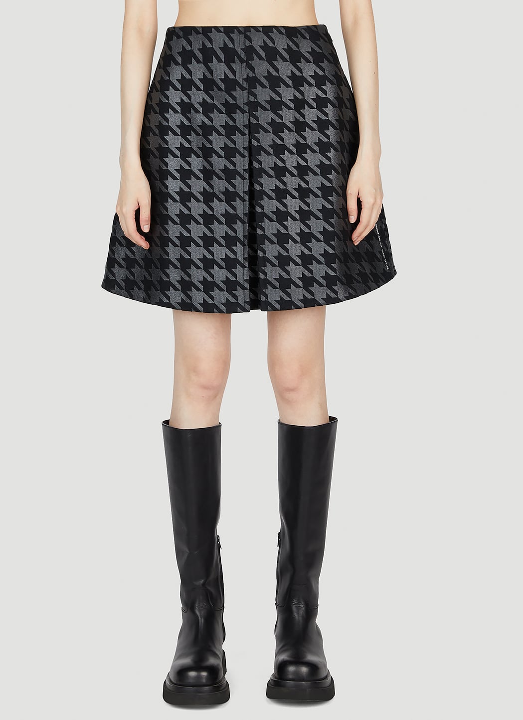 7 Moncler Fragment Women Houndstooth Mini Skirt MONCLER