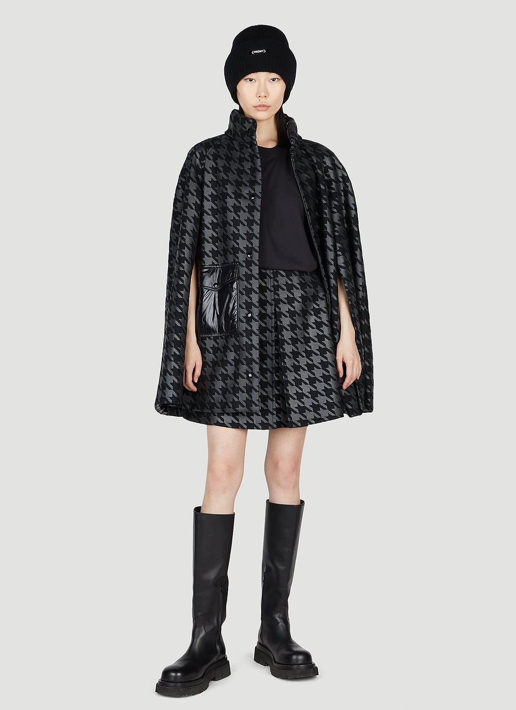 7 Moncler Fragment Women Houndstooth Mini Skirt MONCLER