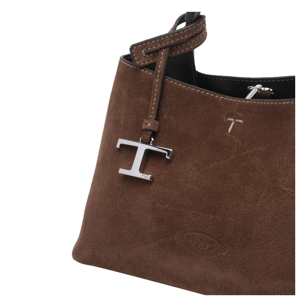 Tod's Women Micro Leather Handbag With T Timeless Charm TOD'S