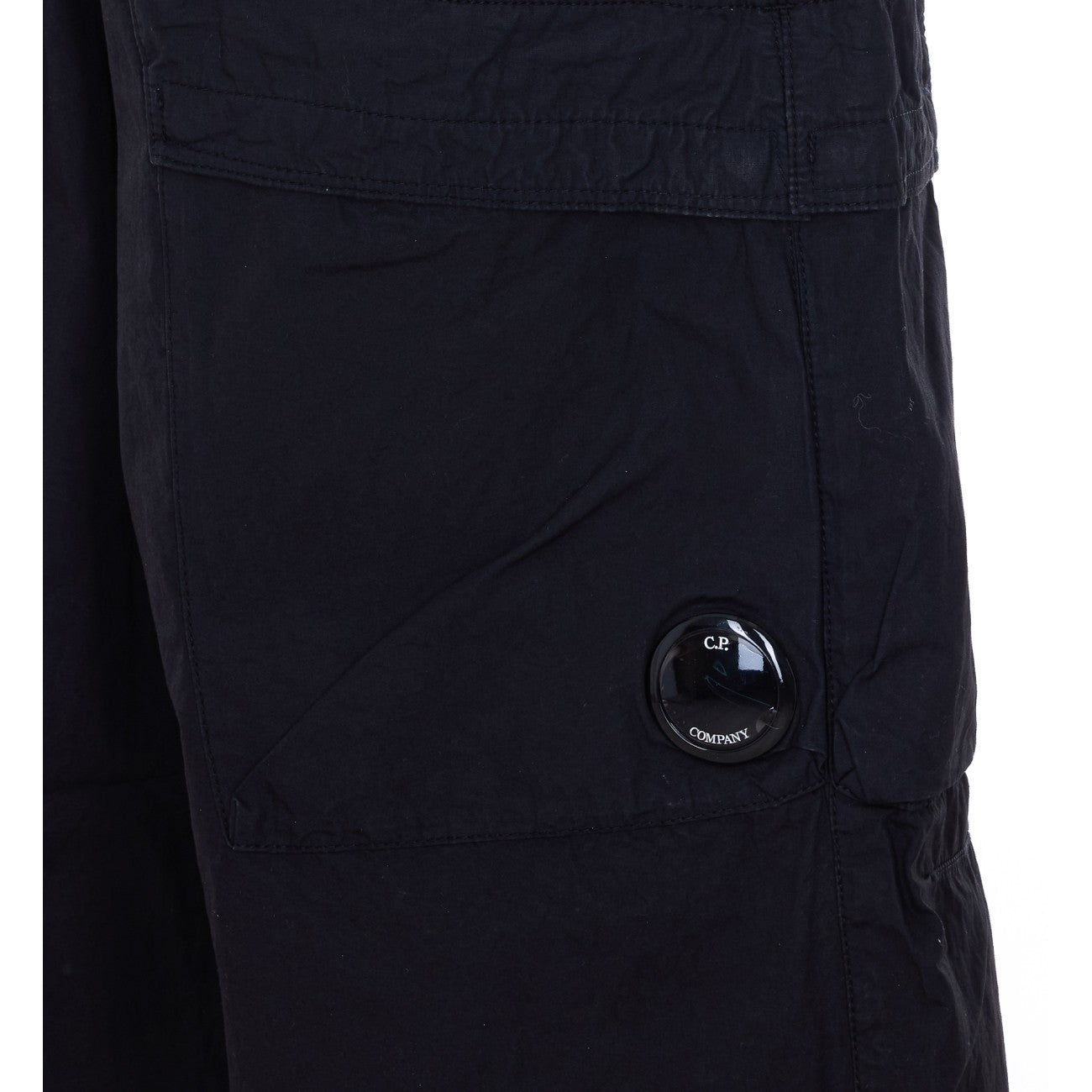 C.P. Company Men Micro-Reps Pants With Logo Lens C.P. COMPANY