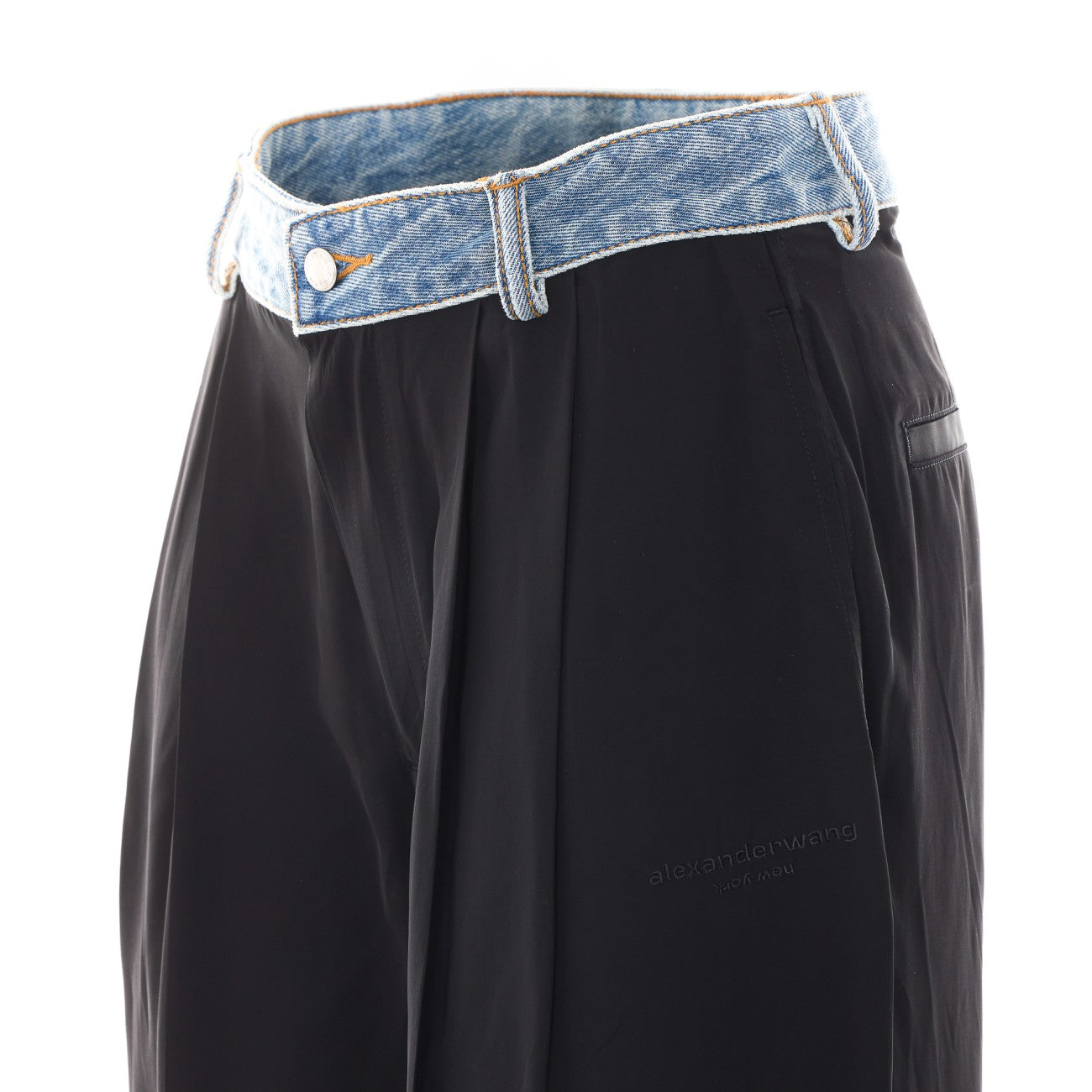 Alexander Wang Women Mid-Rise Denim Waistband Pants ALEXANDER WANG