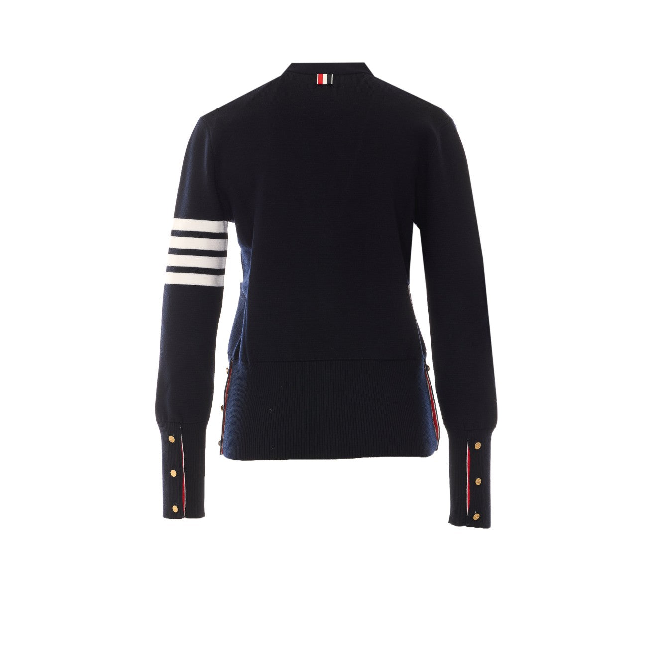 Thom Browne Women Milano Classic Cardigan With 4 Bar Stripe
