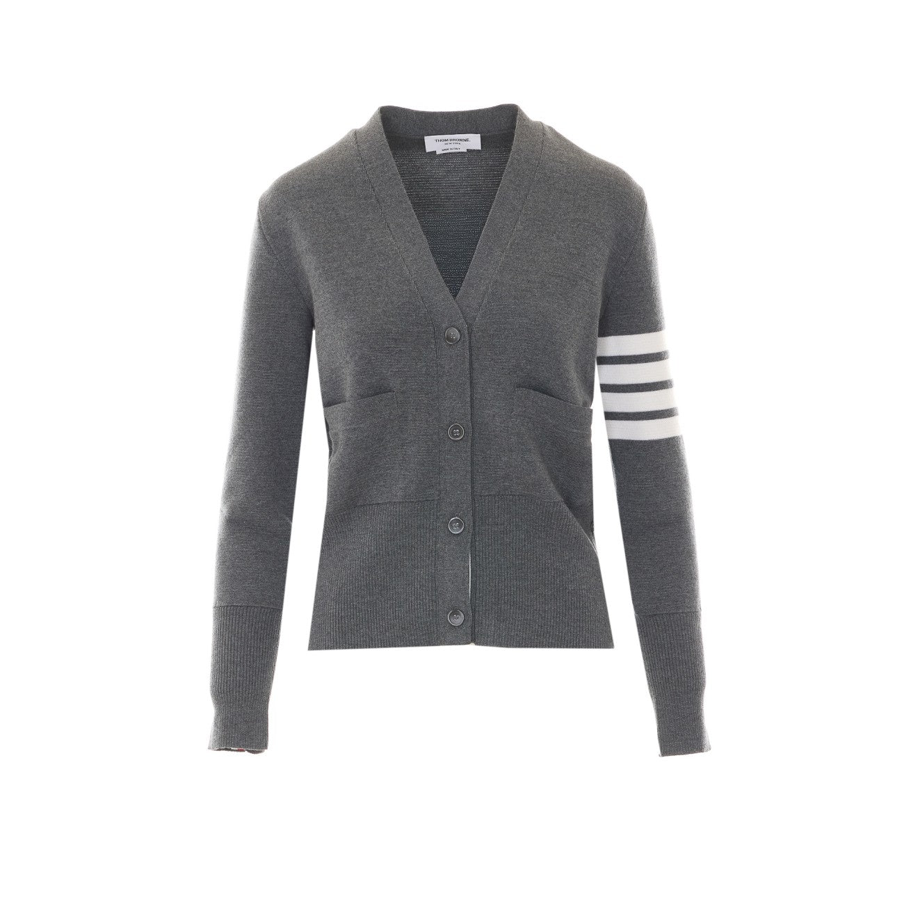 Thom Browne Women Milano Classic Cardigan With 4 Bar Stripe THOM BROWNE