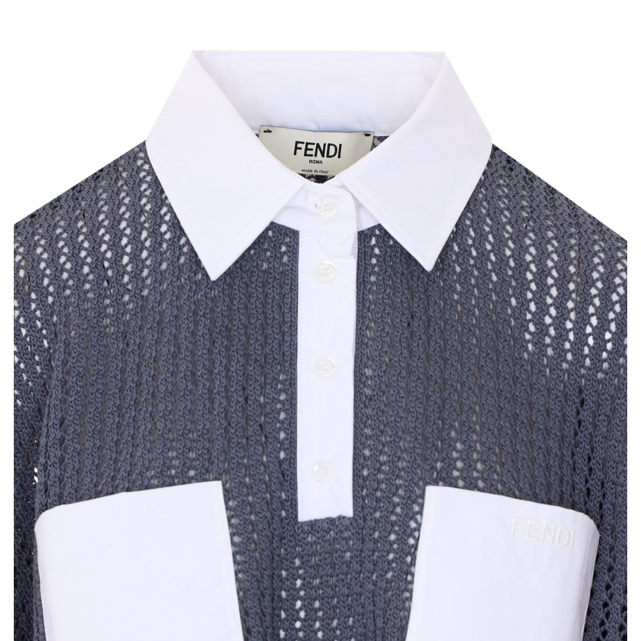 Fendi Women Military Mesh Polo FENDI