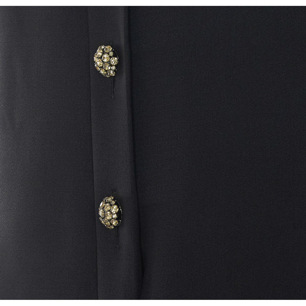 Saint Laurent Women Mini Buttons And Crystals Dress SAINT LAURENT