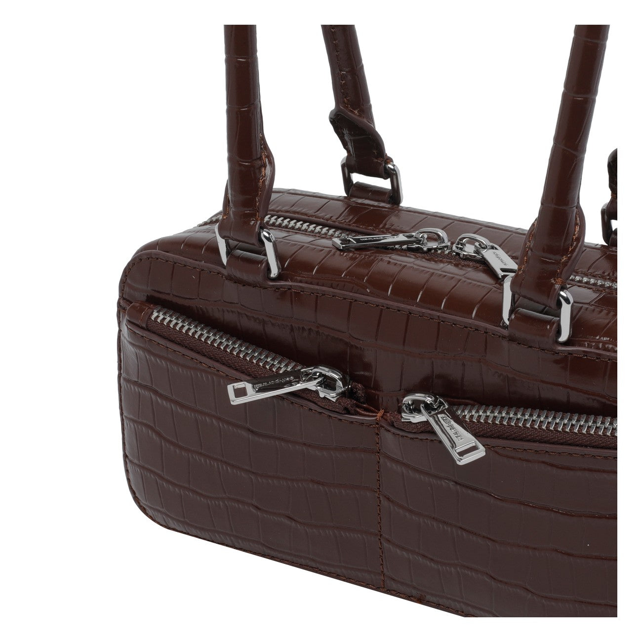 Self Portrait Women Mini Croc Leather Shoulder Bag SELF-PORTRAIT