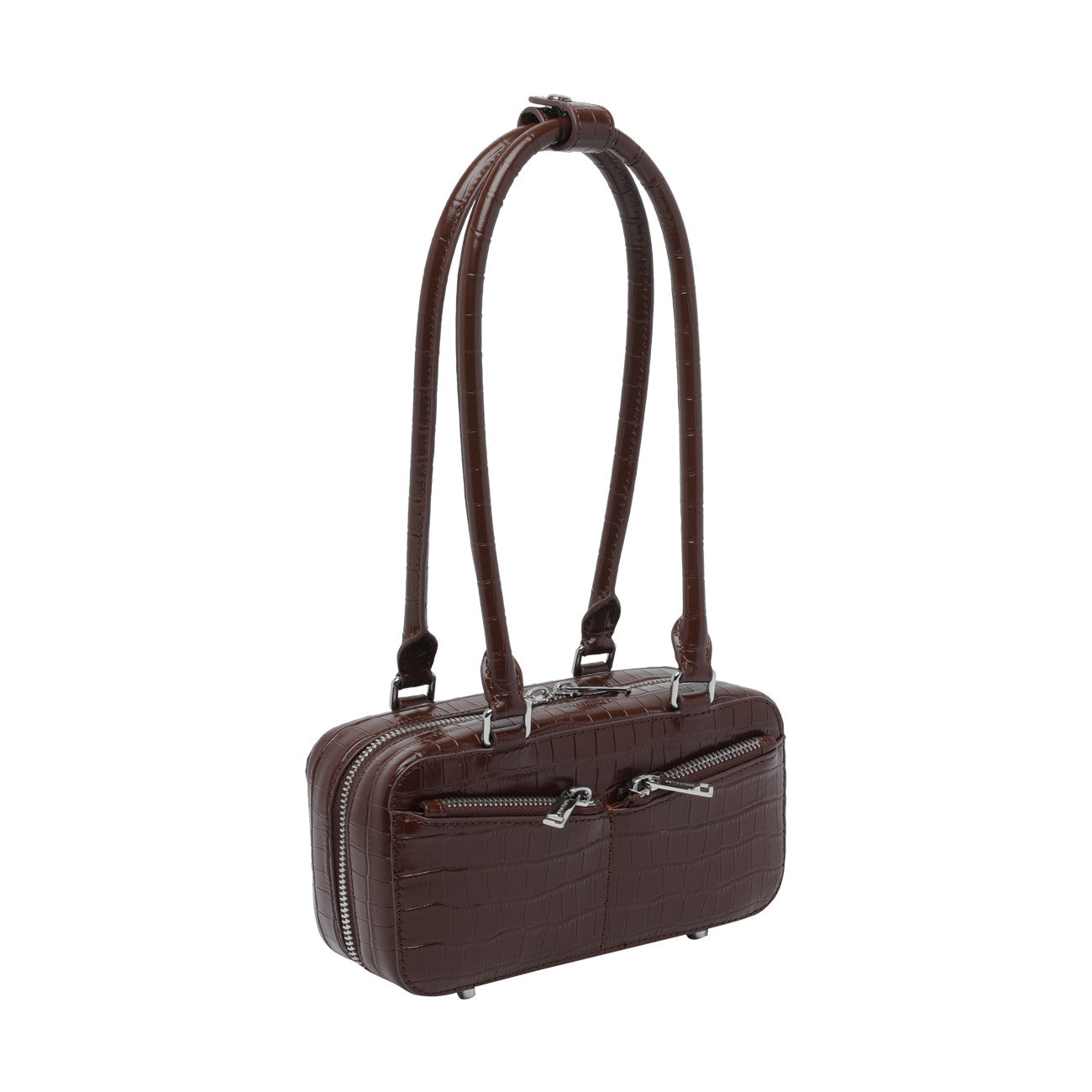 Self Portrait Women Mini Croc Leather Shoulder Bag SELF-PORTRAIT