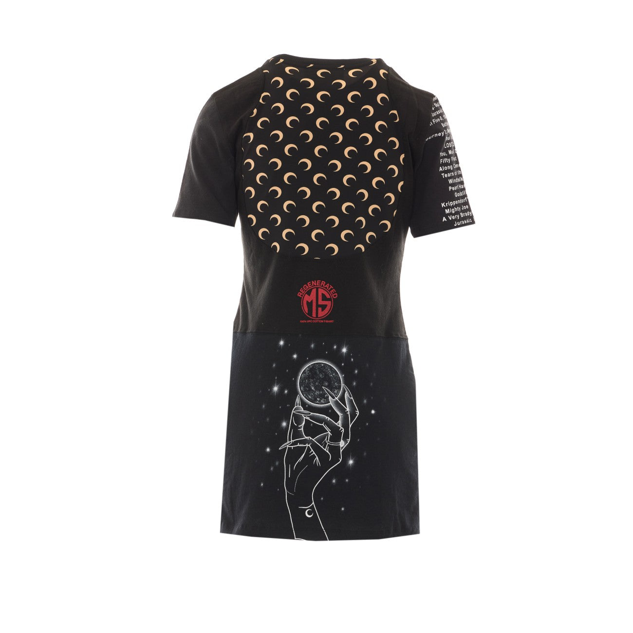 Marine Serre Women Mini Dress With Moon And Aftershock Print MARINE SERRE