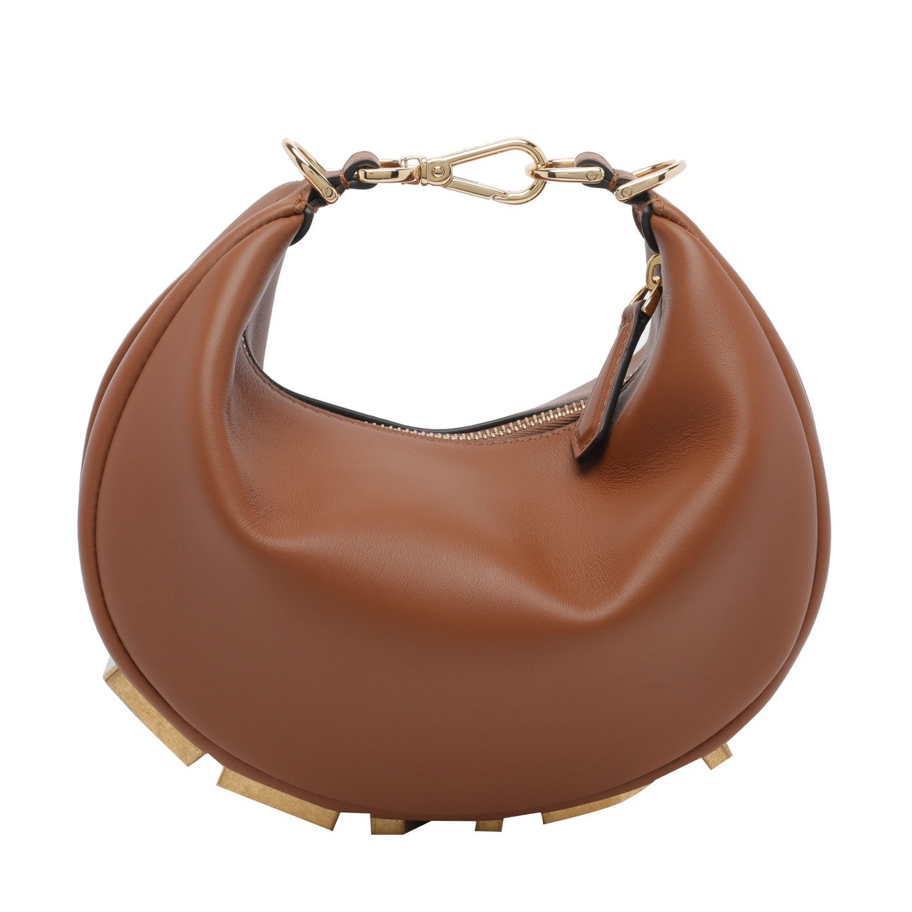 Fendi Women Mini Fendigraphy Denim Hobo Bag FENDI
