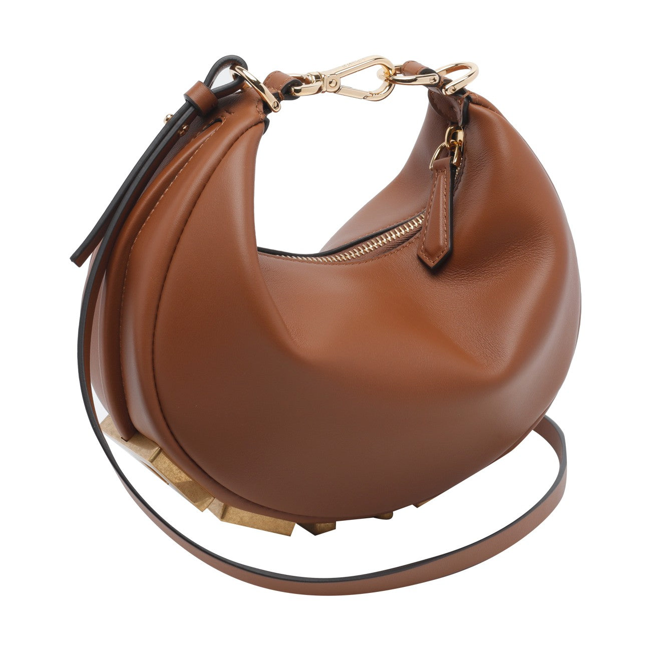 Fendi Women Mini Fendigraphy Denim Hobo Bag FENDI