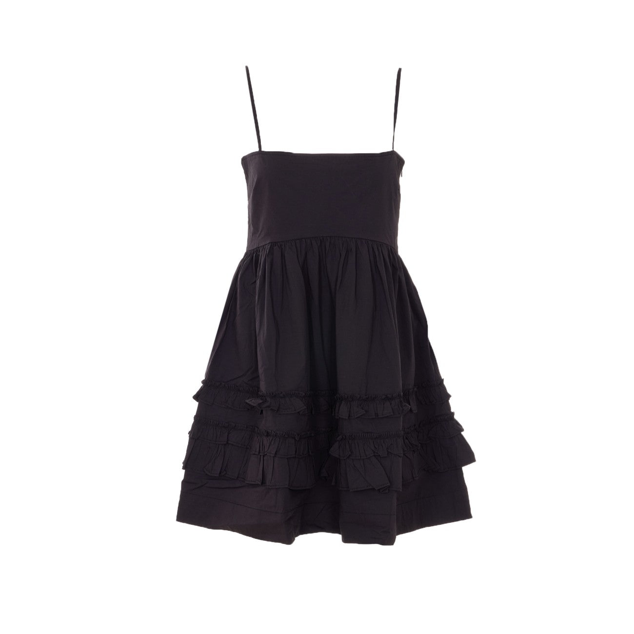 Ganni Women Mini Frill Dress GANNI