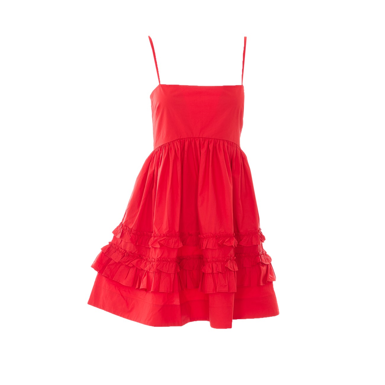Ganni Women Mini Frill Dress GANNI