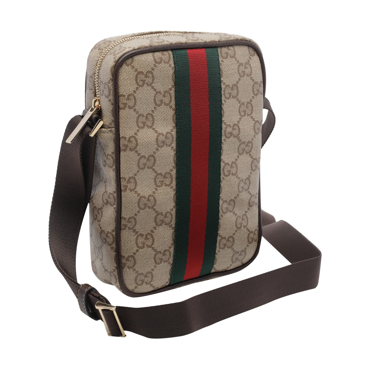 Gucci Men Mini Gg And Web Crossbody Bag GUCCI