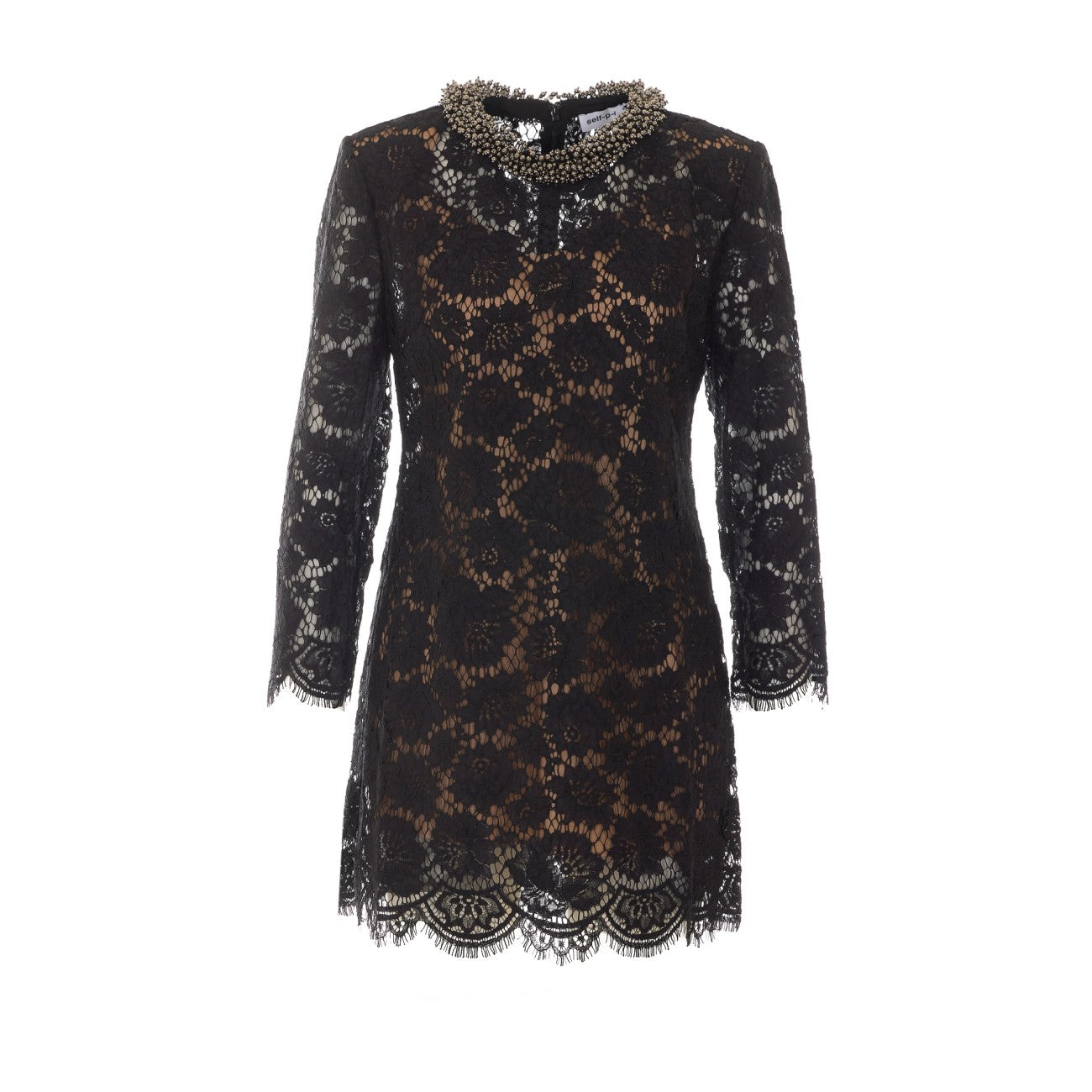 Self Portrait Women Mini Lace Long Sleeves Dress SELF-PORTRAIT