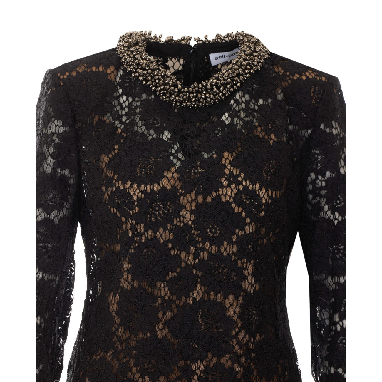 Self Portrait Women Mini Lace Long Sleeves Dress SELF-PORTRAIT