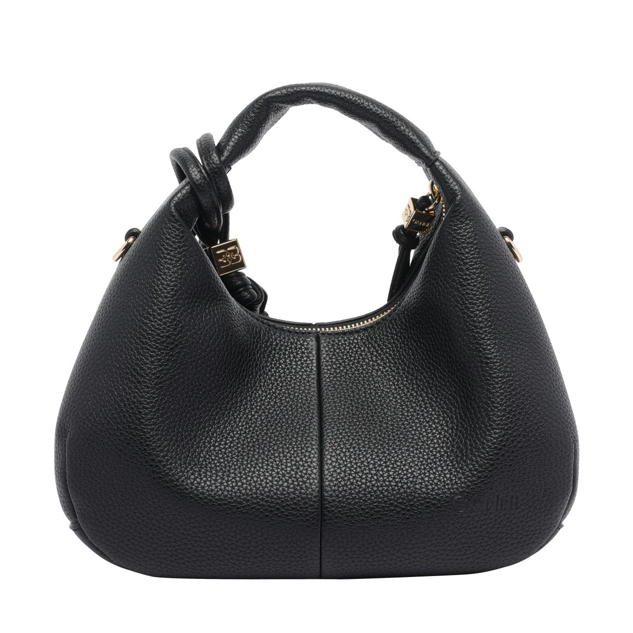 Ganni Women Mini Logo Hobo Bag GANNI