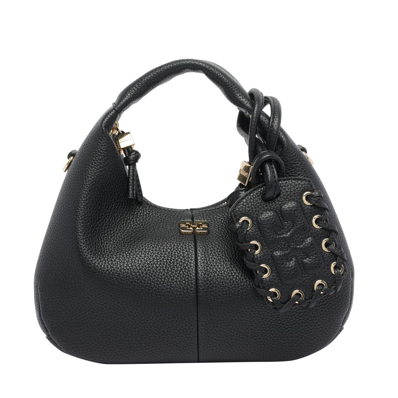 Ganni Women Mini Logo Hobo Bag GANNI