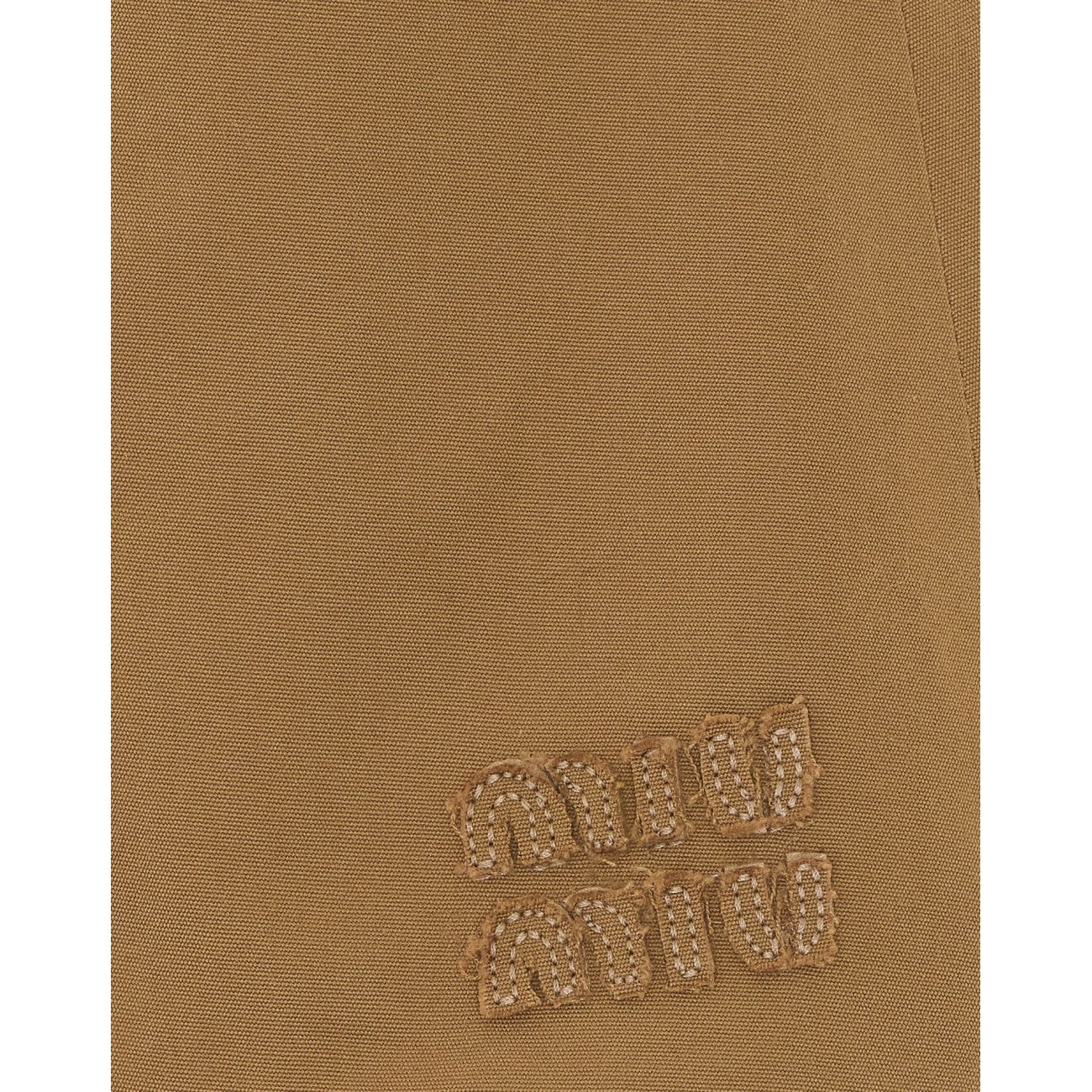 Miu Miu Women Mini Logo Pleated Skirt MIU MIU