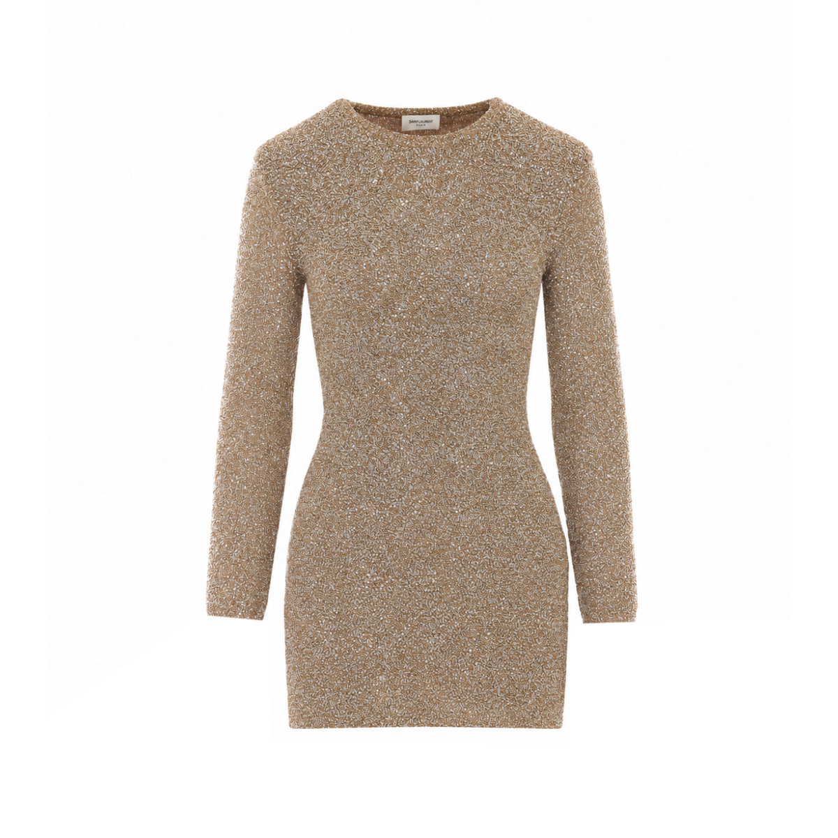 Saint Laurent Women Mini Sequin Knitted Dress SAINT LAURENT