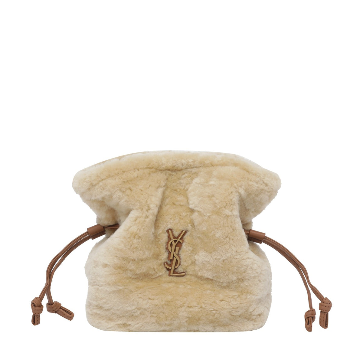 Saint Laurent Women Mini Shearling Jamie Crossbody Bag SAINT LAURENT