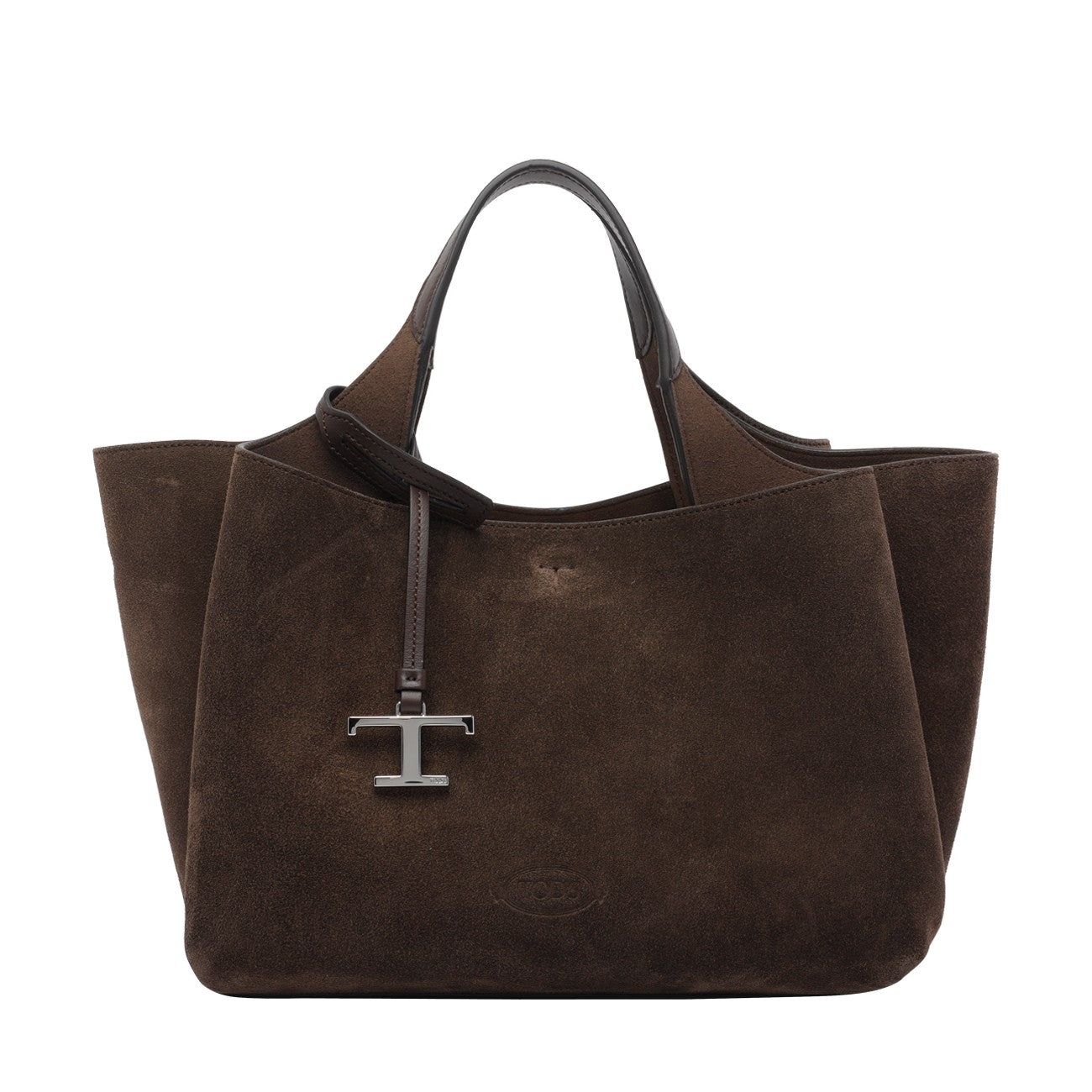 Tod's Women Mini Suede Handbag With T Timeless Charm TOD'S