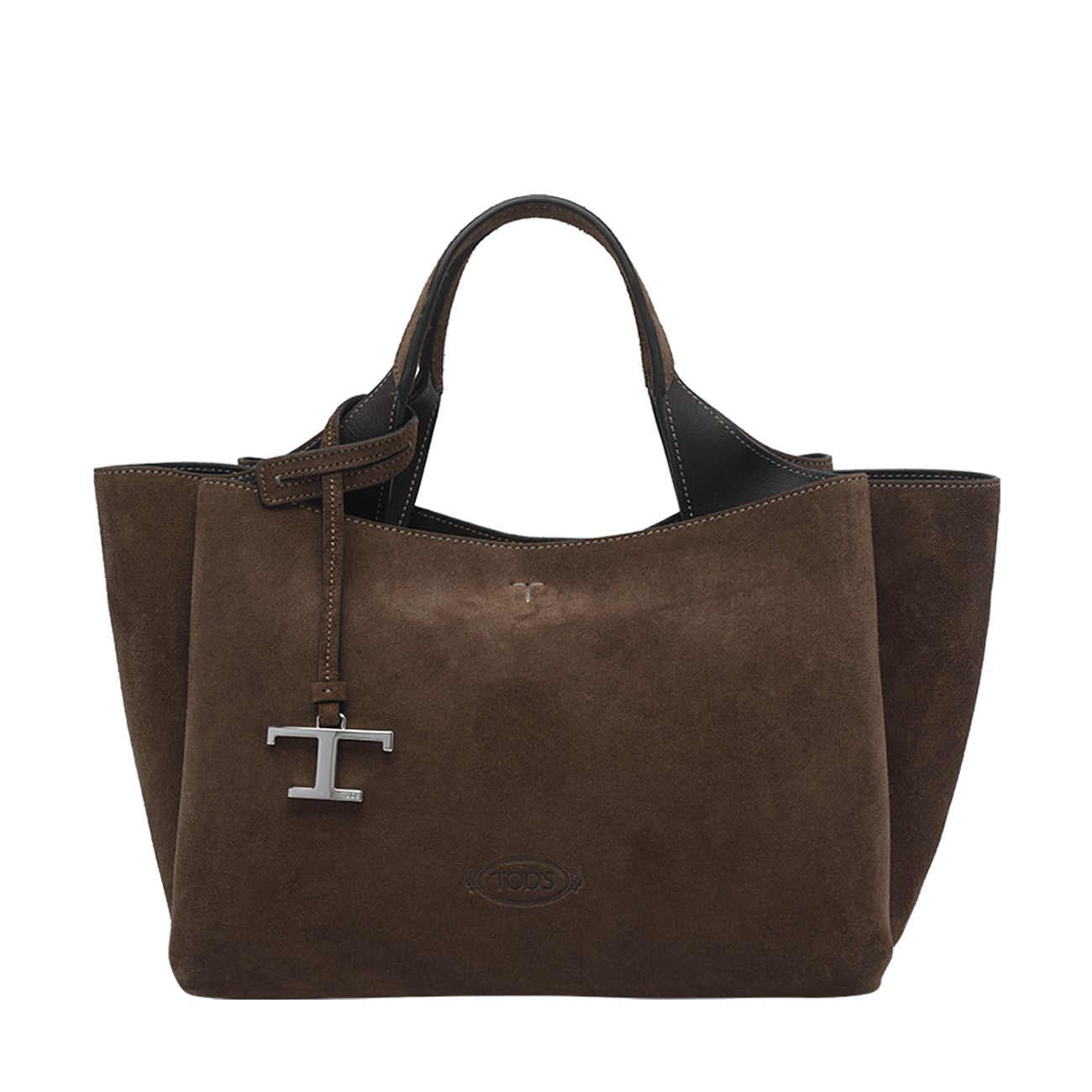 Tod's Women Mini Suede Handbag With T Timeless Pendant TOD'S