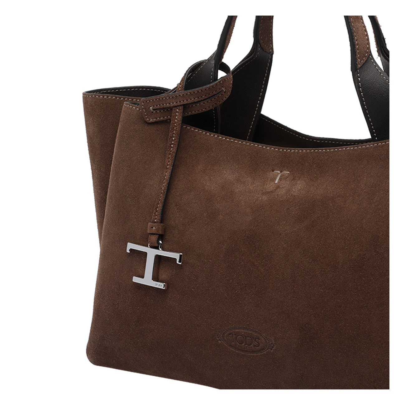Tod's Women Mini Suede Handbag With T Timeless Pendant TOD'S