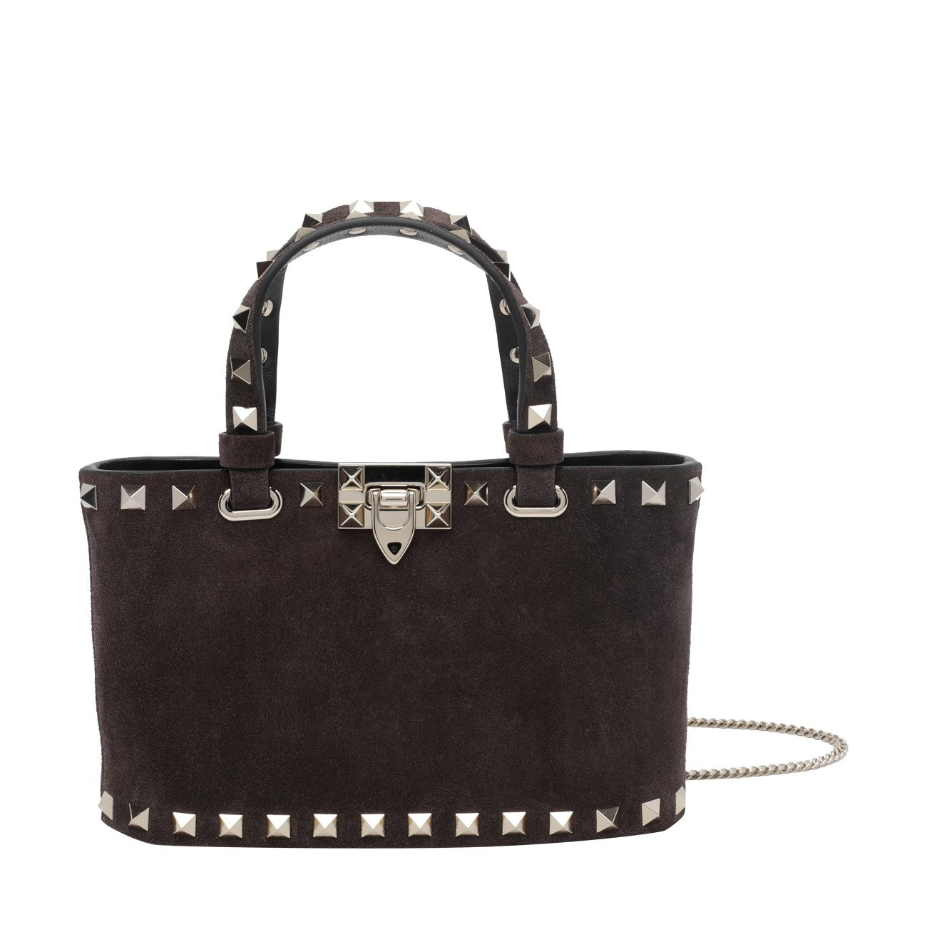 Valentino Garavani Women Mini Suede Rockstud Handbag VALENTINO GARAVANI