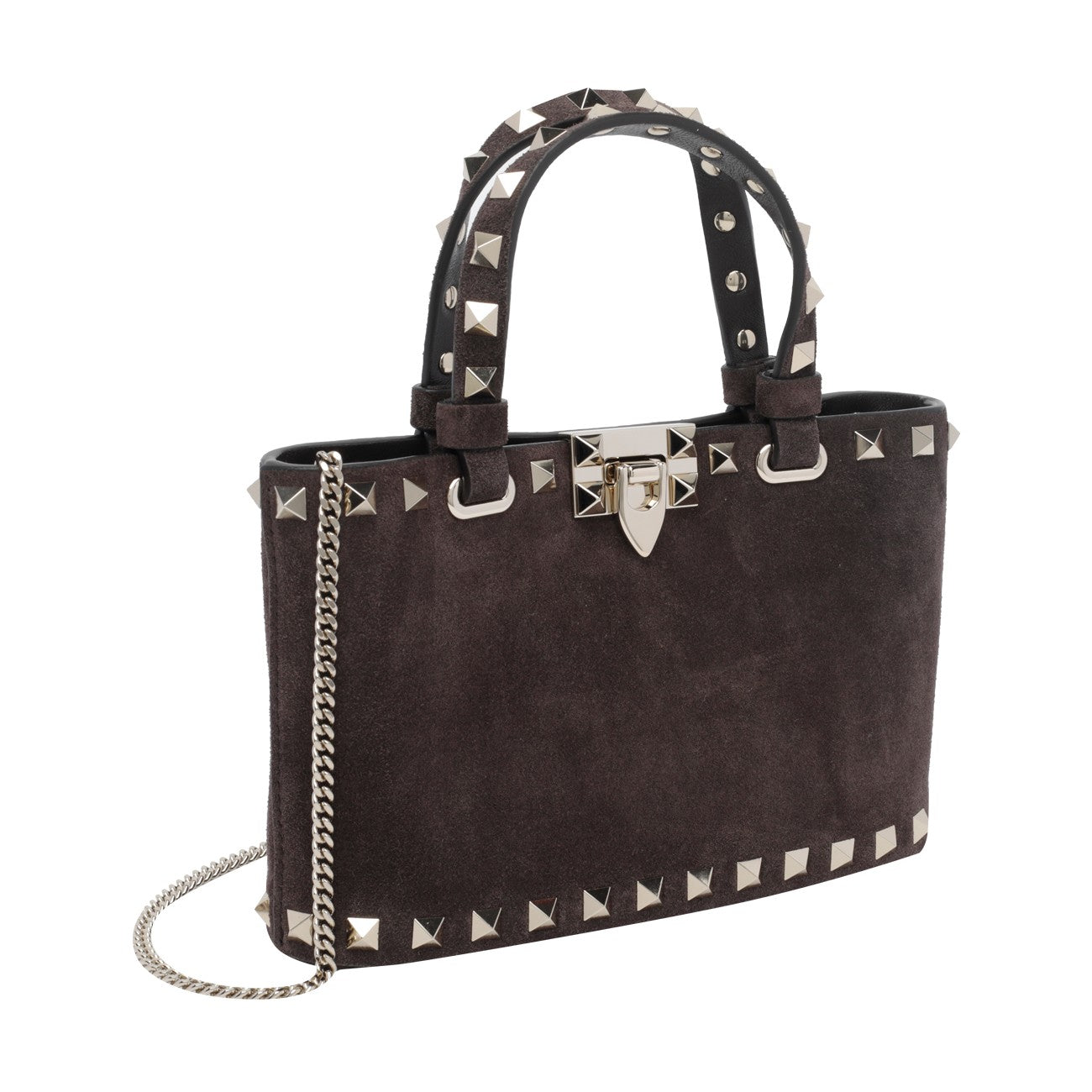 Valentino Garavani Women Mini Suede Rockstud Handbag VALENTINO GARAVANI