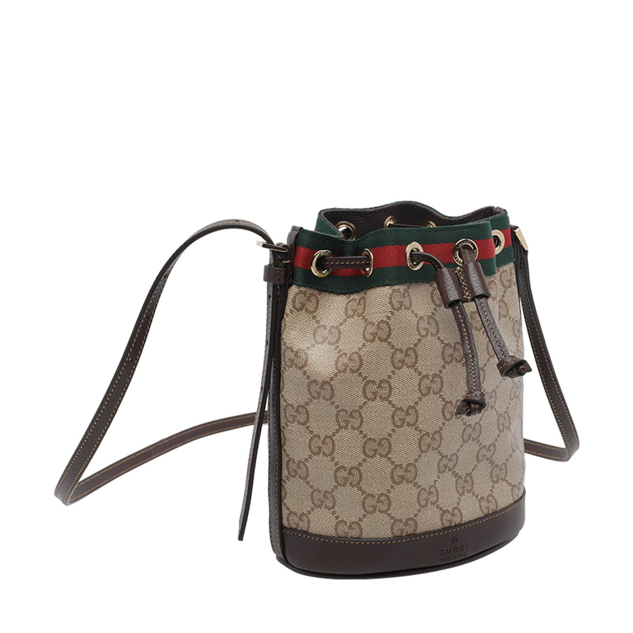 Gucci Women Mini Web Detail And Gg Bucket Bag