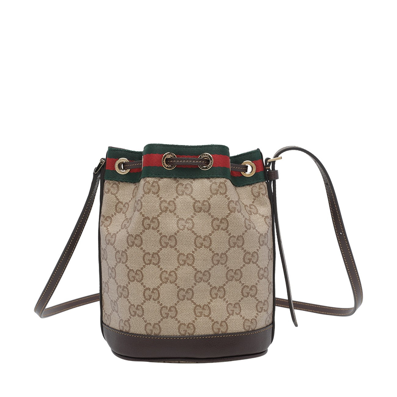 Gucci Women Mini Web Detail And Gg Bucket Bag