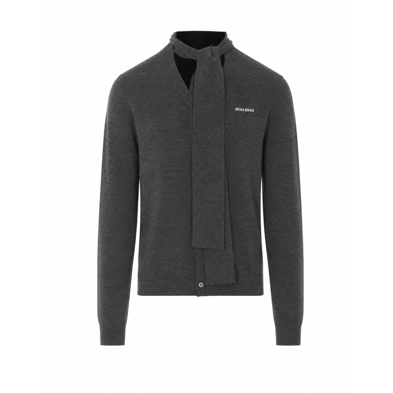 Miu Miu Women Miu Miu Logo Cardigan MIU MIU