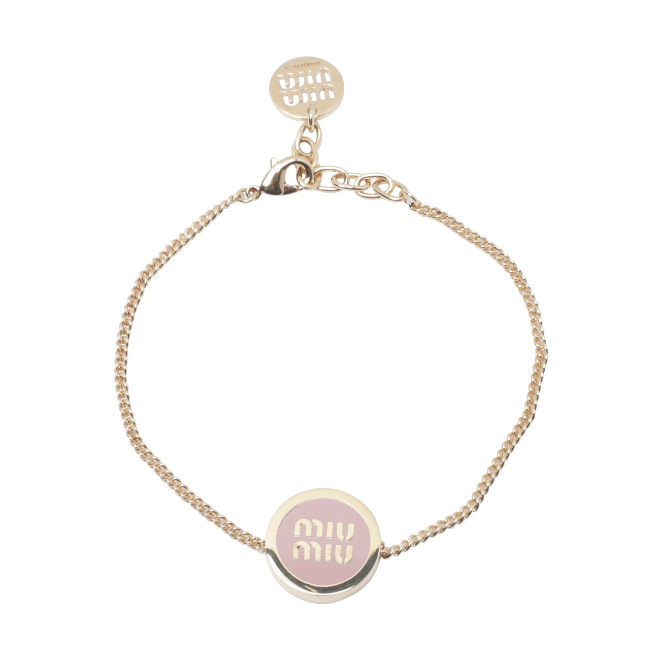 Miu Miu Women Miu Miu Logo Enameled Metal Bracelet MIU MIU