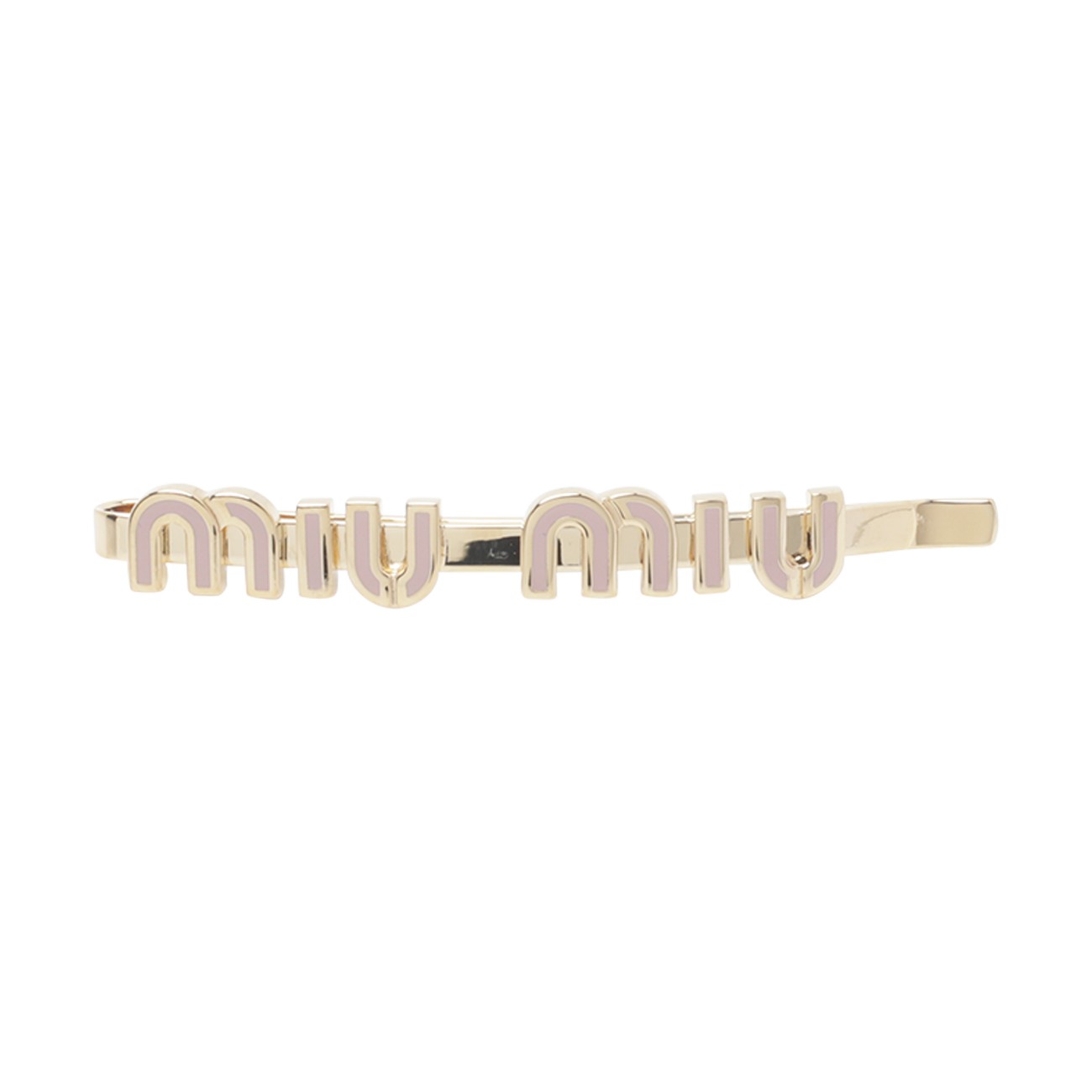 Miu Miu Women Miu Miu Logo Enameled Metal Hair Clip MIU MIU